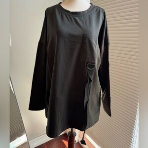 very J | Dark Olive Grey Long Sleeved T-Shirt | M